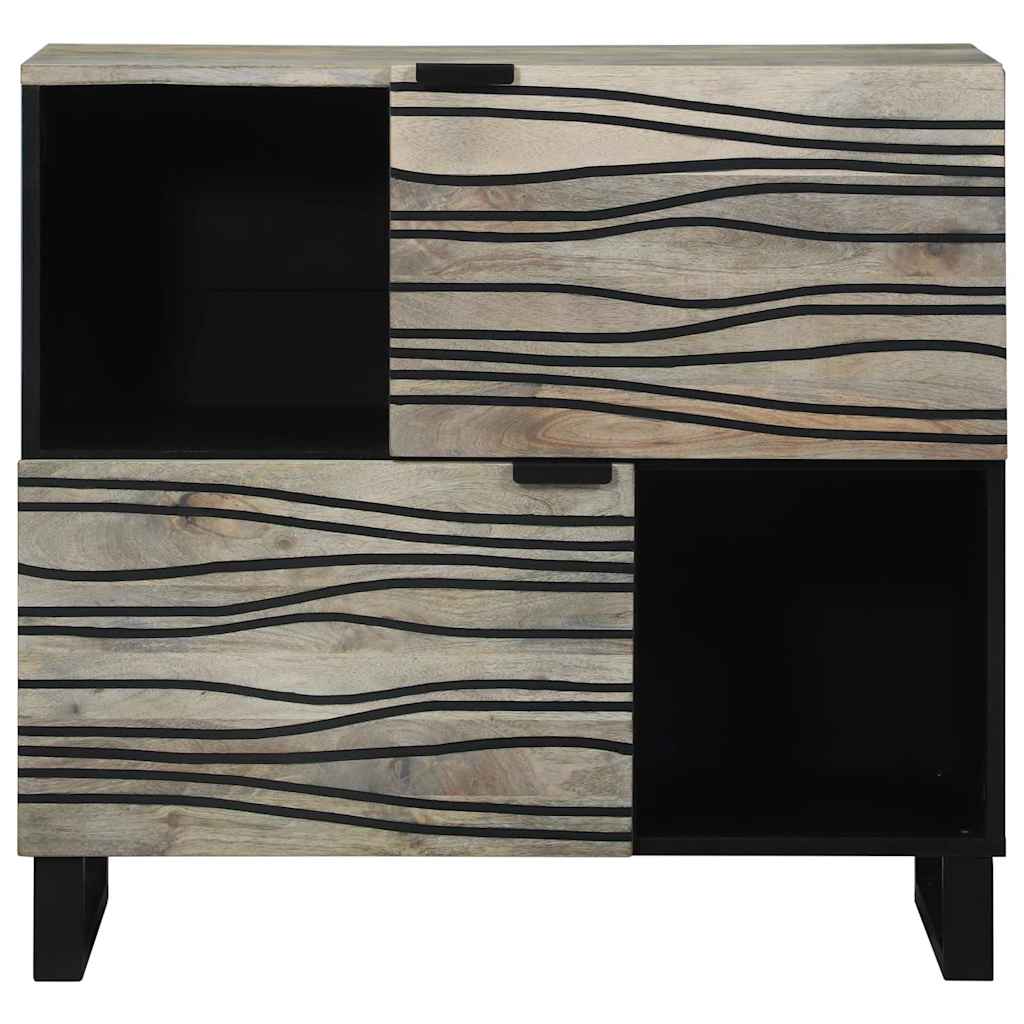 vidaXL Bufet Biały 80 x 33 x 75 cm lite drewno mango
