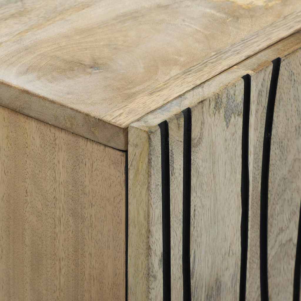 vidaXL Bufet Biały 90 x 33 x 75 cm lite drewno mango