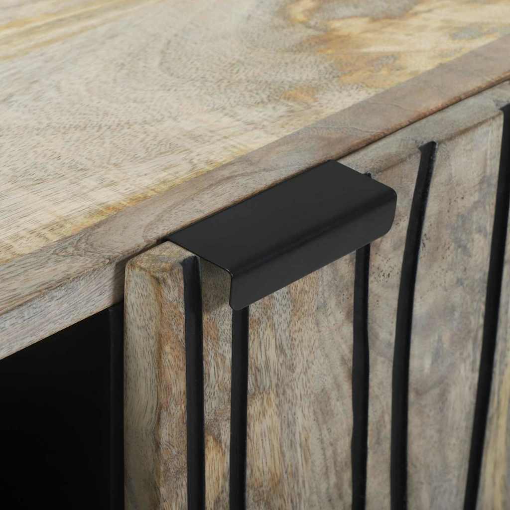 vidaXL Bufet Biały 90 x 33 x 75 cm lite drewno mango