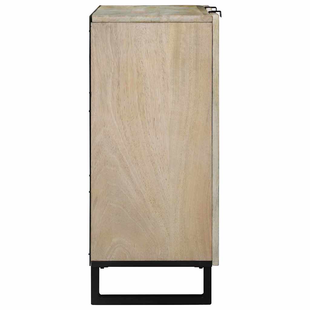 vidaXL Bufet Biały 90 x 33 x 75 cm lite drewno mango
