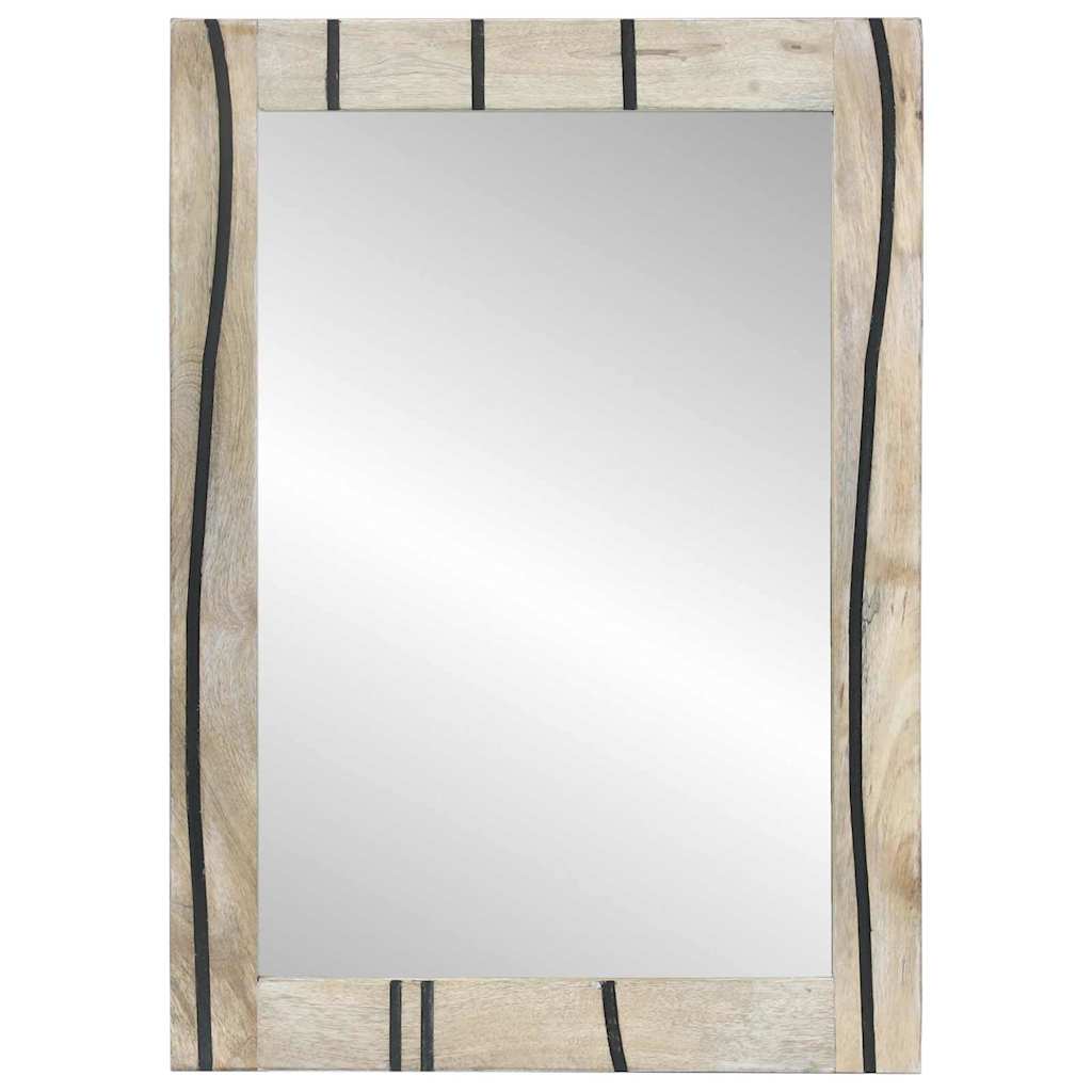 vidaXL Lustro łazienkowe Prostokątny Z lustrem Biały 50 x 2,5 x 70 cm