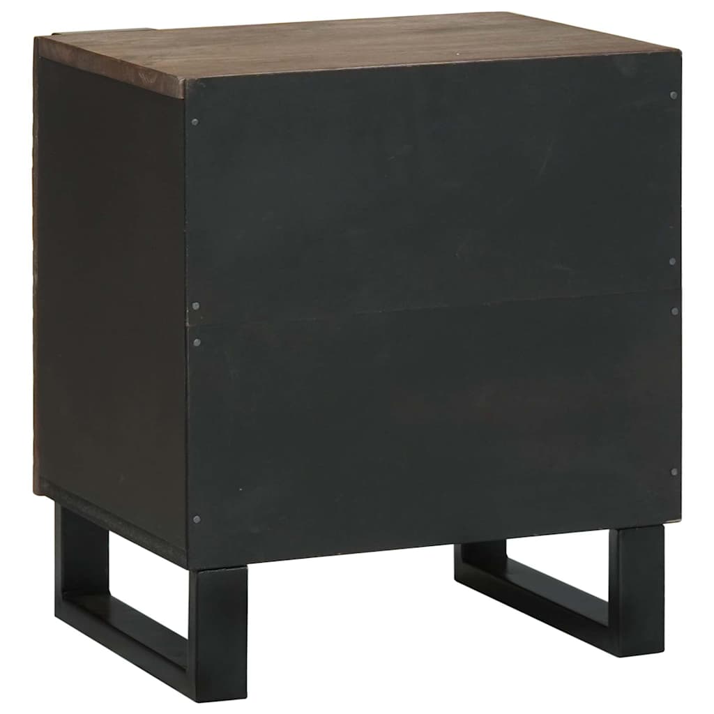 vidaXL Szafka Nocna 2 pcs orzech włoski 40 x 33 x 46 cm