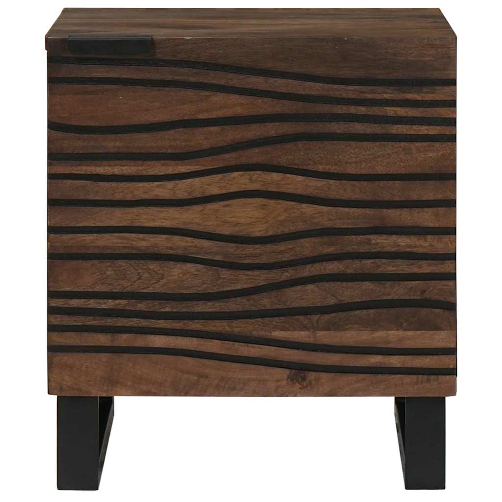 vidaXL Szafka Nocna 2 pcs orzech włoski 40 x 33 x 46 cm