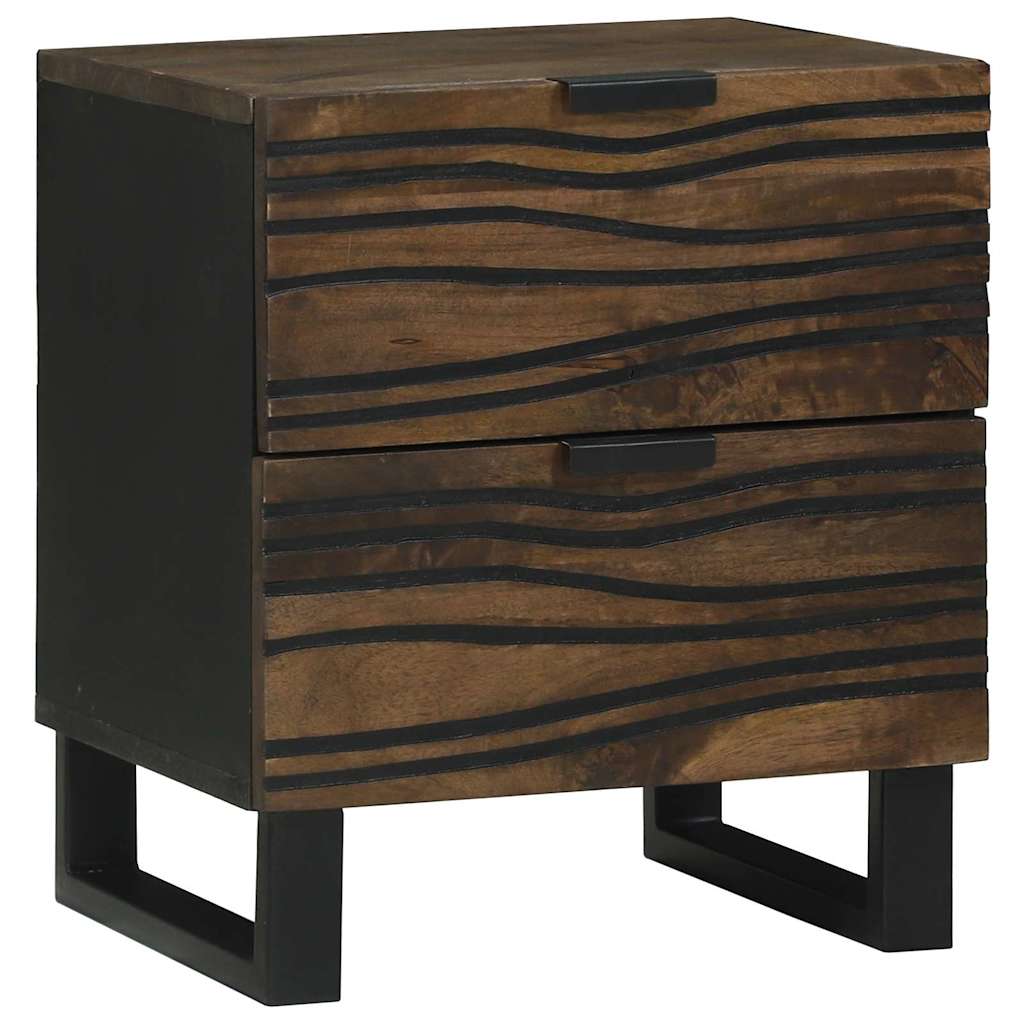 vidaXL Szafka Nocna 2 pcs orzech włoski 40 x 33 x 46 cm