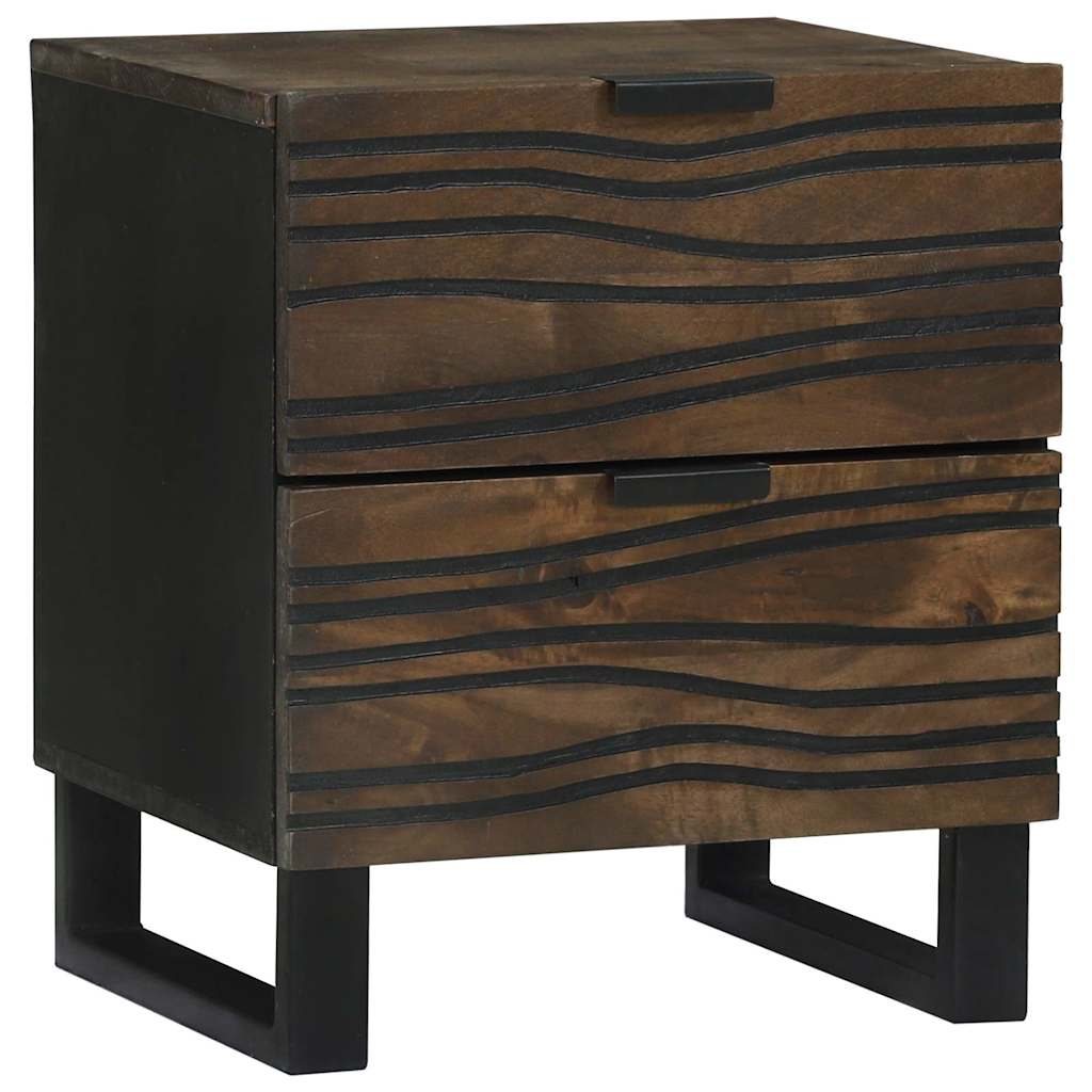 vidaXL Szafka Nocna 2 pcs orzech włoski 40 x 33 x 46 cm