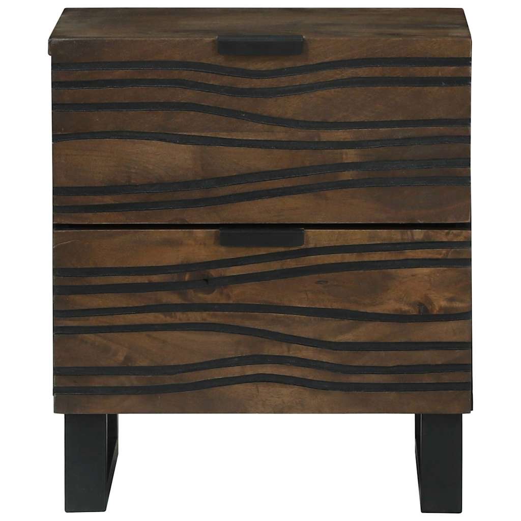 vidaXL Szafka Nocna 2 pcs orzech włoski 40 x 33 x 46 cm