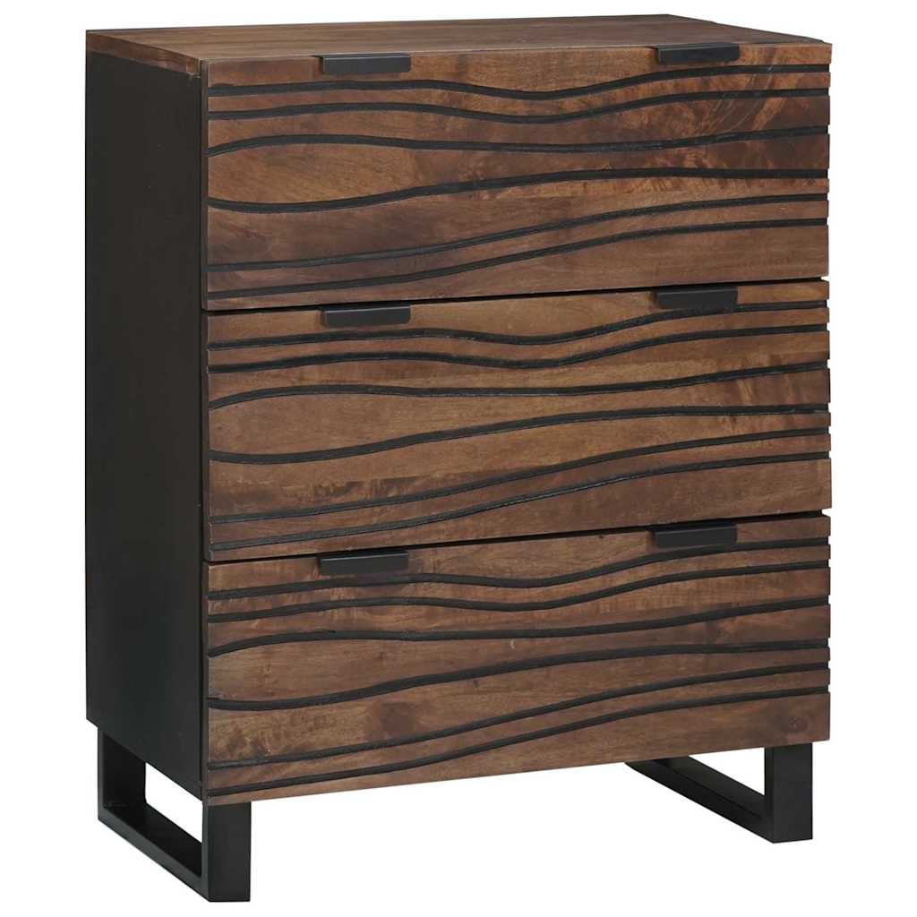 vidaXL Bufet z szufladą Brązowy 60 x 33.5 x 75 cm Lite drewno mango