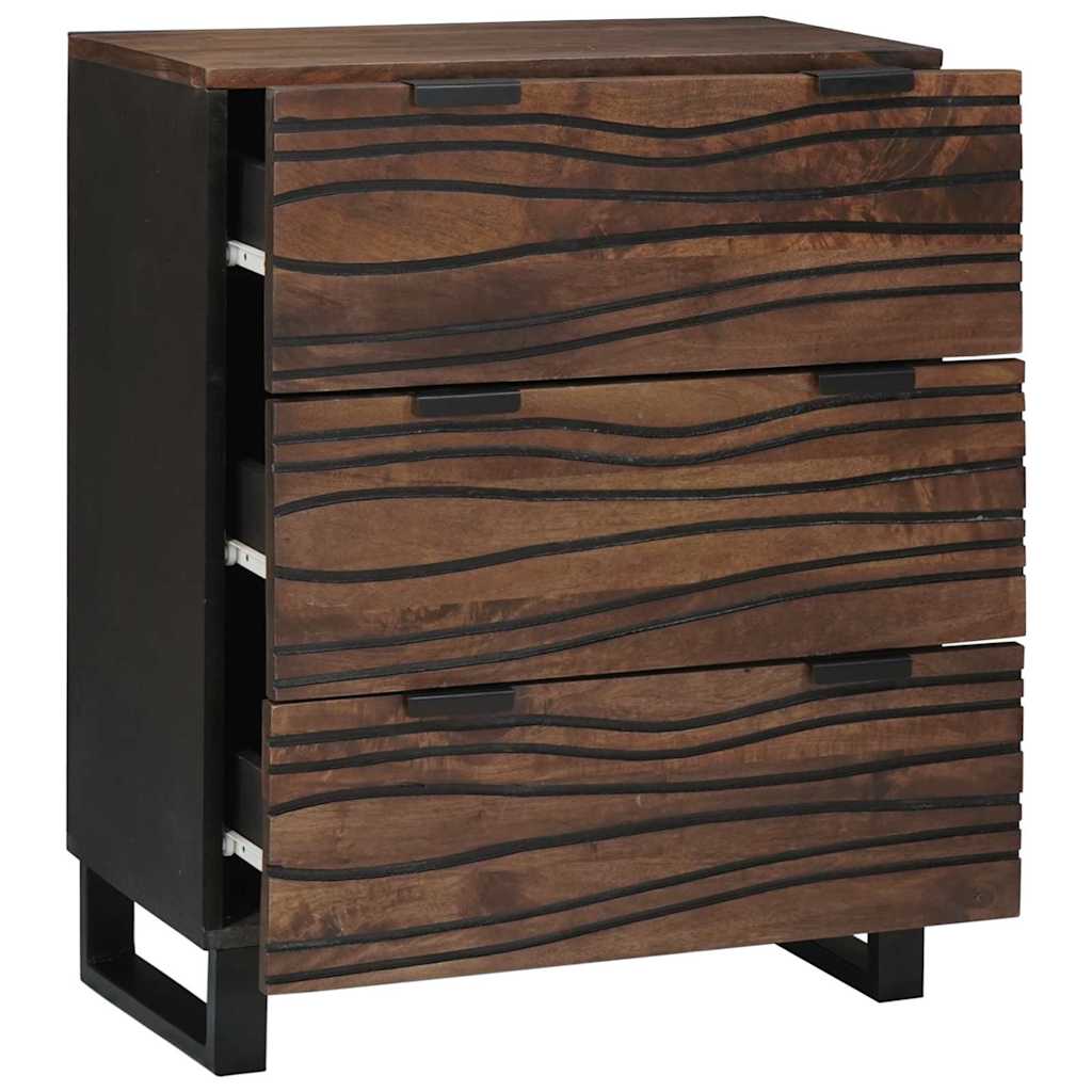 vidaXL Bufet z szufladą Brązowy 60 x 33.5 x 75 cm Lite drewno mango
