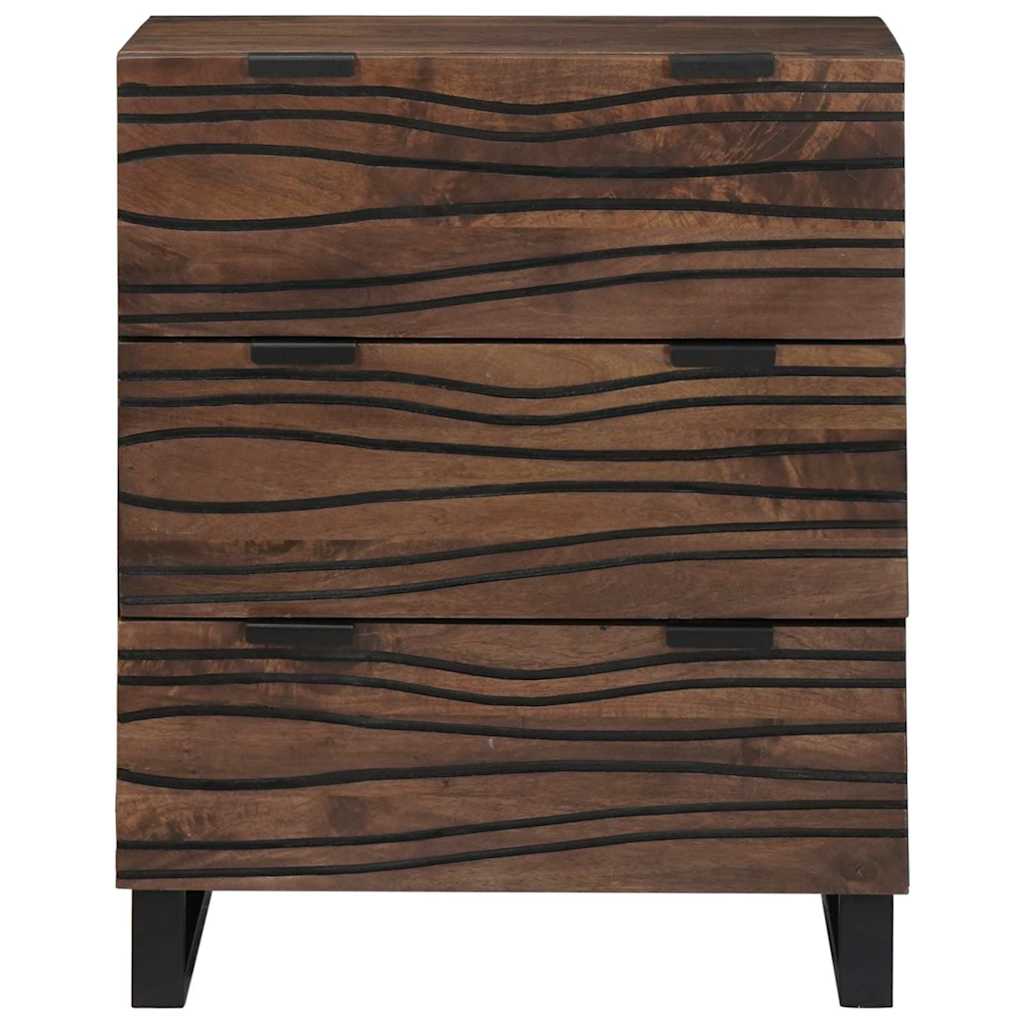 vidaXL Bufet z szufladą Brązowy 60 x 33.5 x 75 cm Lite drewno mango