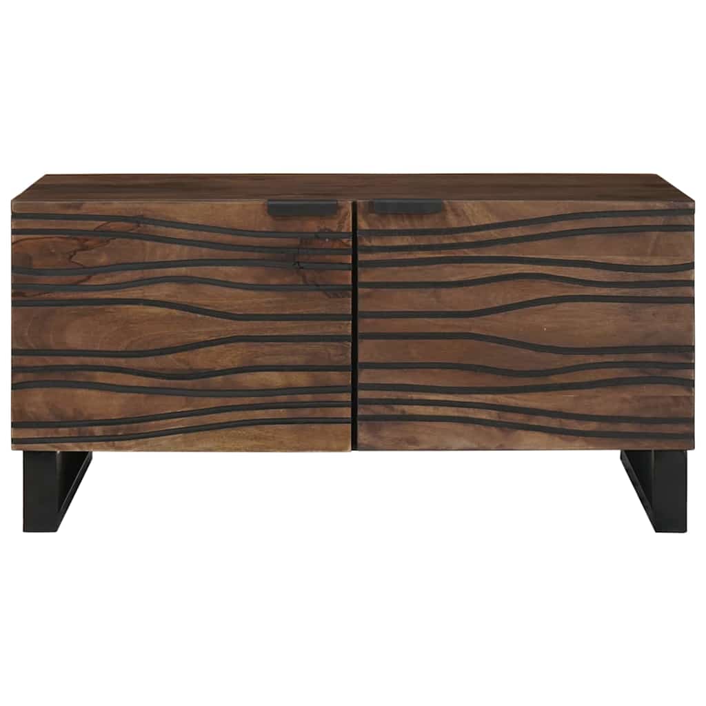 vidaXL Stolik kawowy orzech włoski 80 x 50 x 40 cm Drewno inżynieryjne