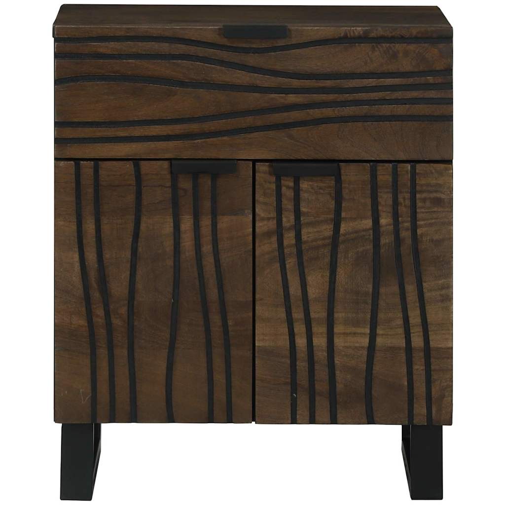 vidaXL Szafka Nocna orzech włoski 50 x 33 x 60 cm Drewno inżynieryjne
