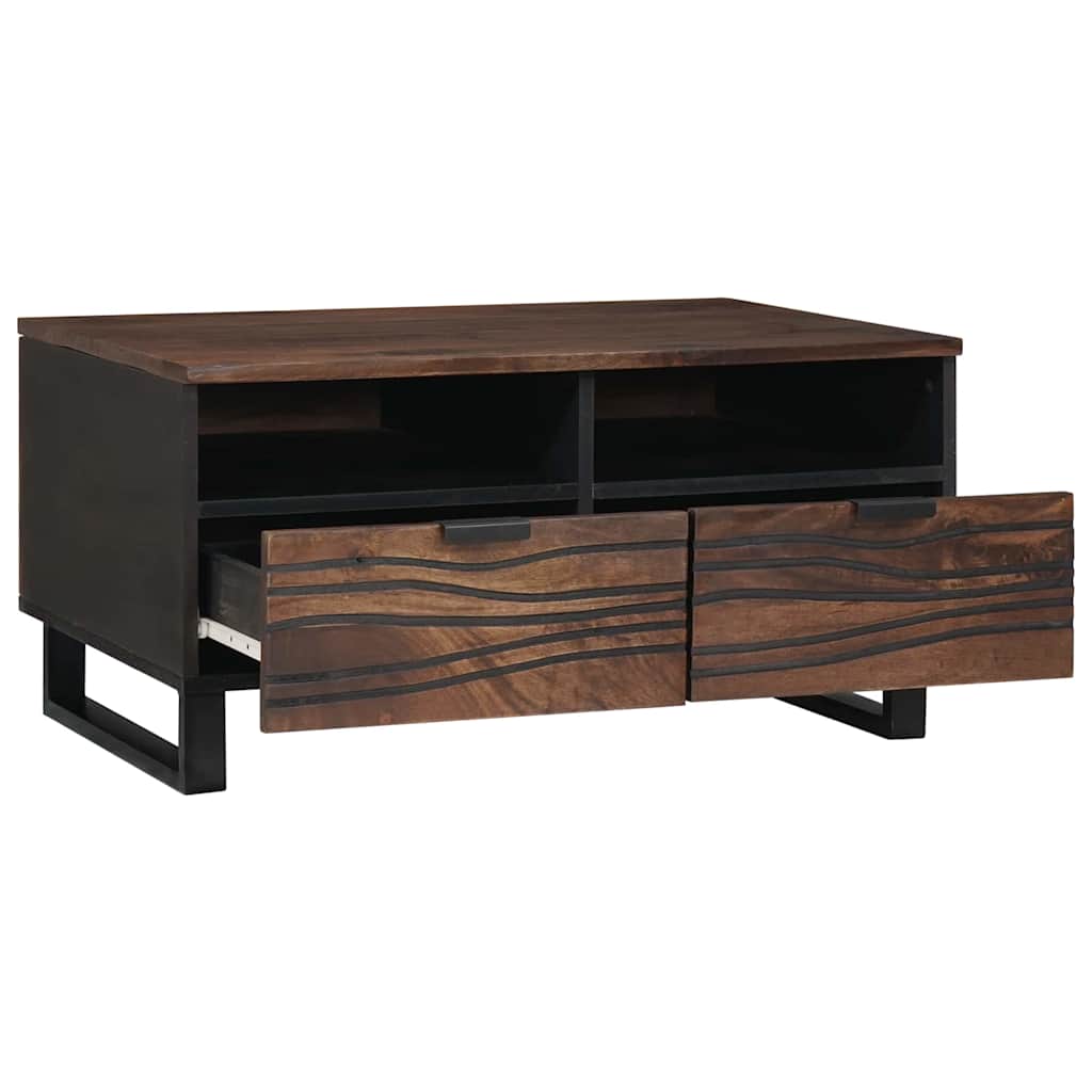 vidaXL Stolik kawowy orzech włoski 80 x 54 x 40 cm Drewno inżynieryjne