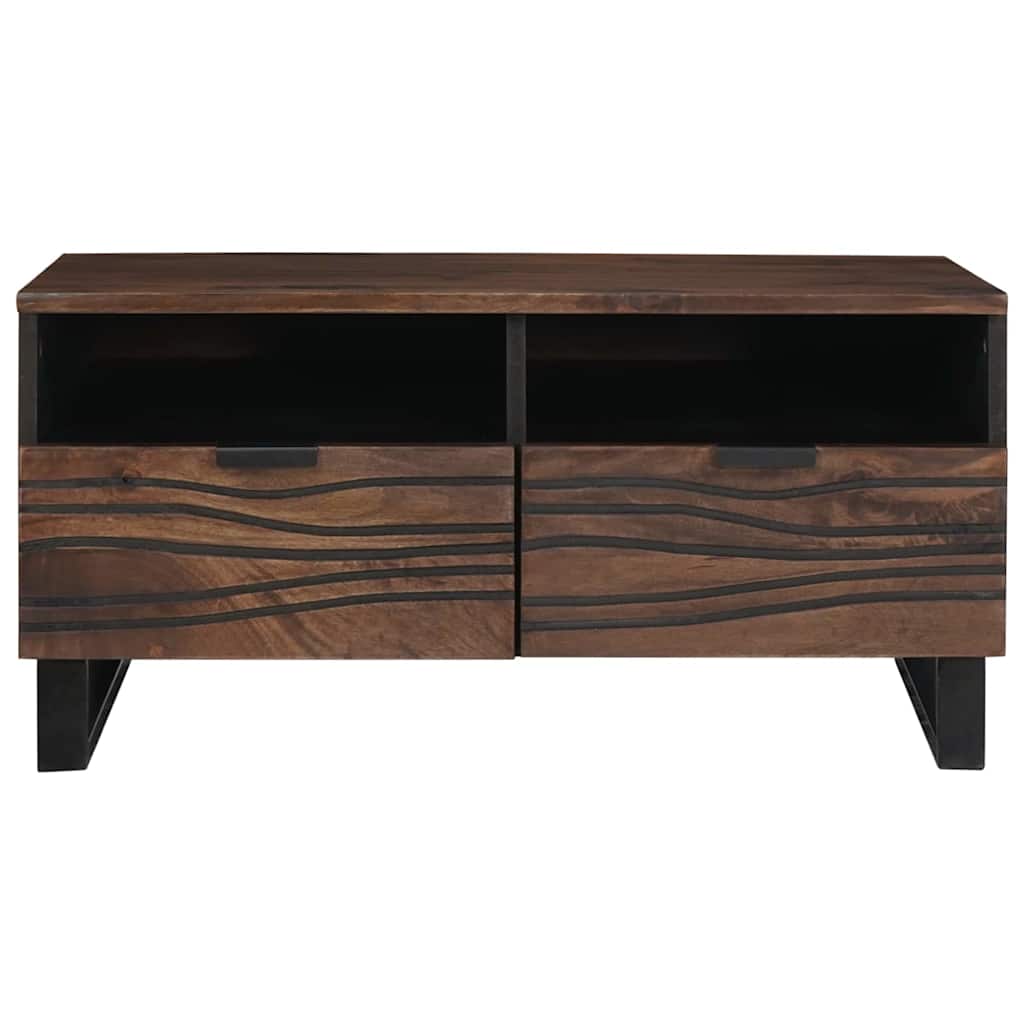 vidaXL Stolik kawowy orzech włoski 80 x 54 x 40 cm Drewno inżynieryjne