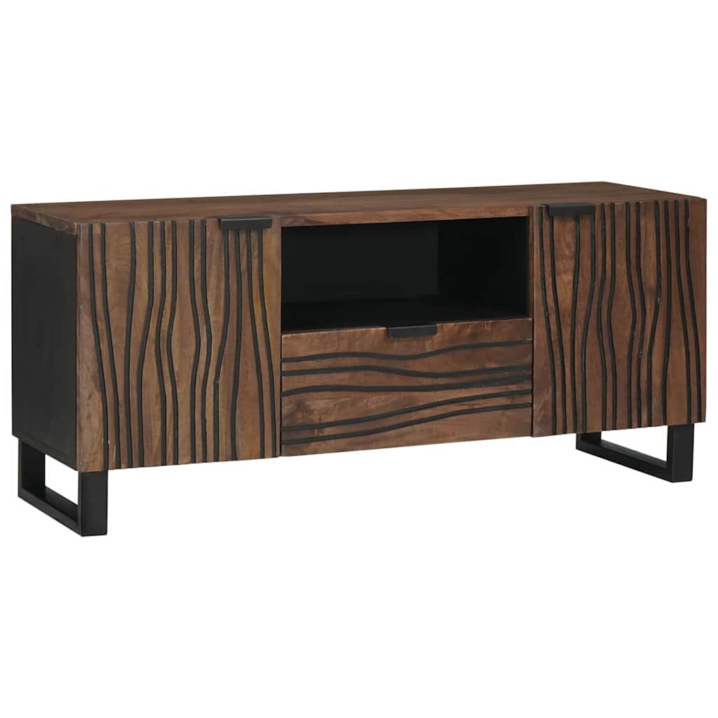 vidaXL Jednostki telewizyjne z szufladą orzech włoski 105 x 33 x 46 cm