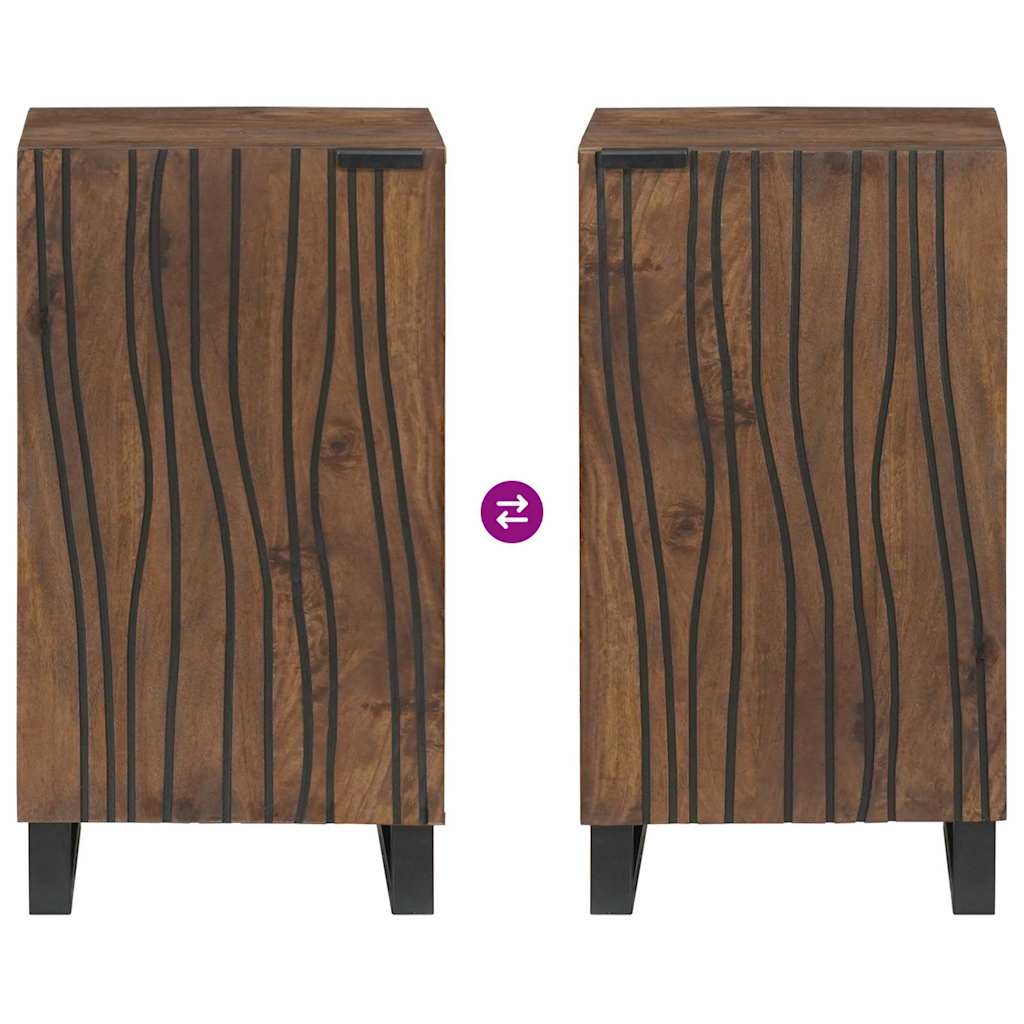 vidaXL Bufet Brązowy 40 x 33 x 75 cm lite drewno mango
