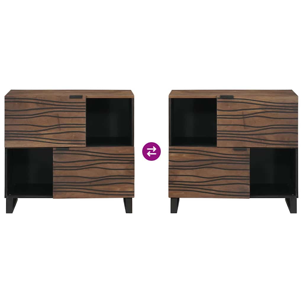 vidaXL Bufet Brązowy 80 x 33 x 75 cm lite drewno mango