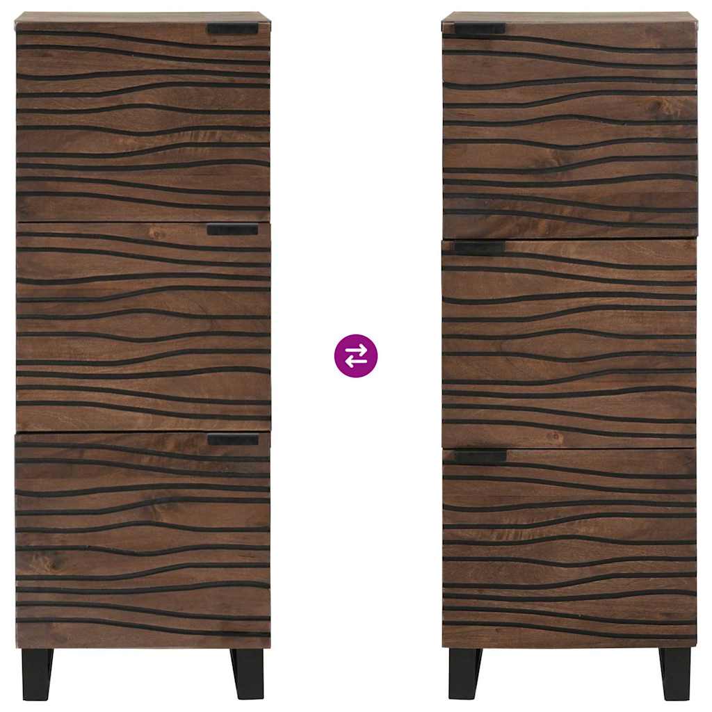 vidaXL Highboard Brązowy 40 x 33 x 110 cm lite drewno mango