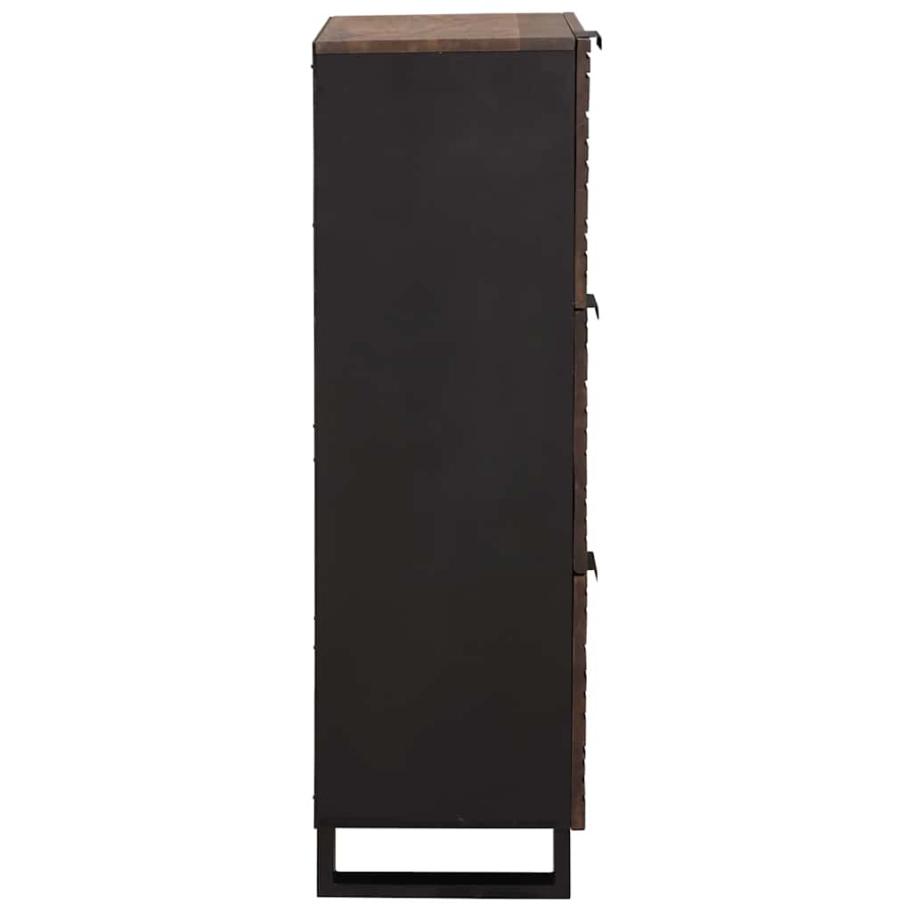 vidaXL Highboard Brązowy 40 x 33 x 110 cm lite drewno mango