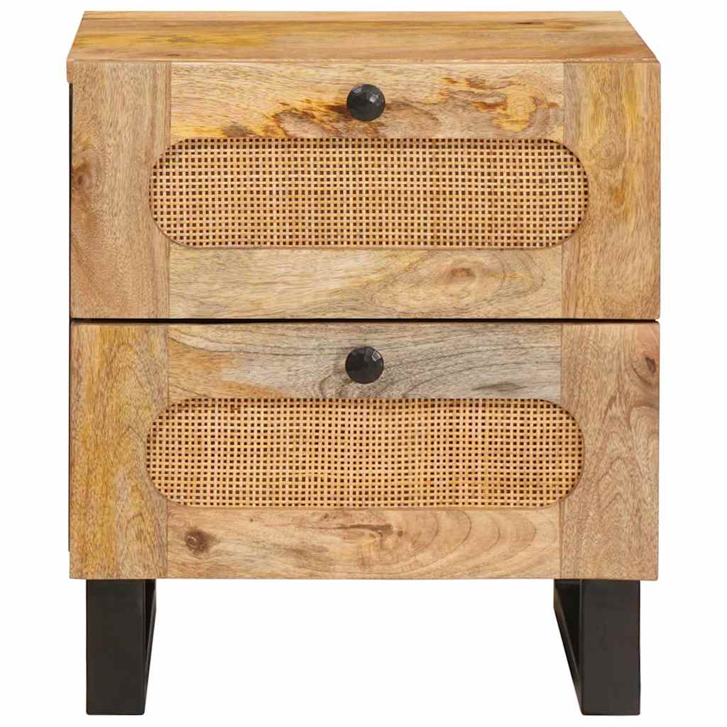 vidaXL Szafka Nocna Naturalny 40 x 33 x 46 cm Drewno z mango
