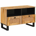 vidaXL Szafka pod telewizor Brązowy 70 x 33 x 46 cm Drewno z mango