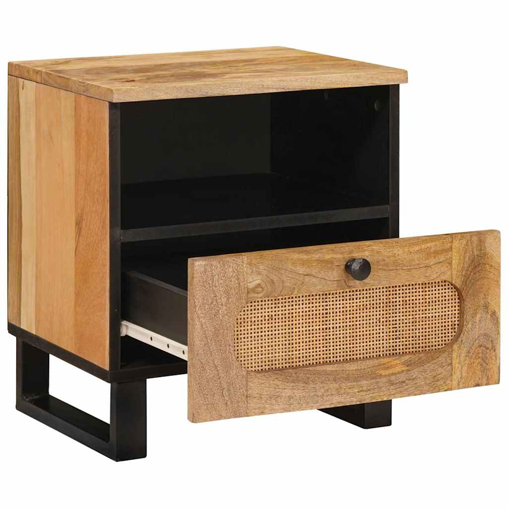 vidaXL Szafka Nocna Naturalny 40 x 33 x 46 cm Drewno z mango