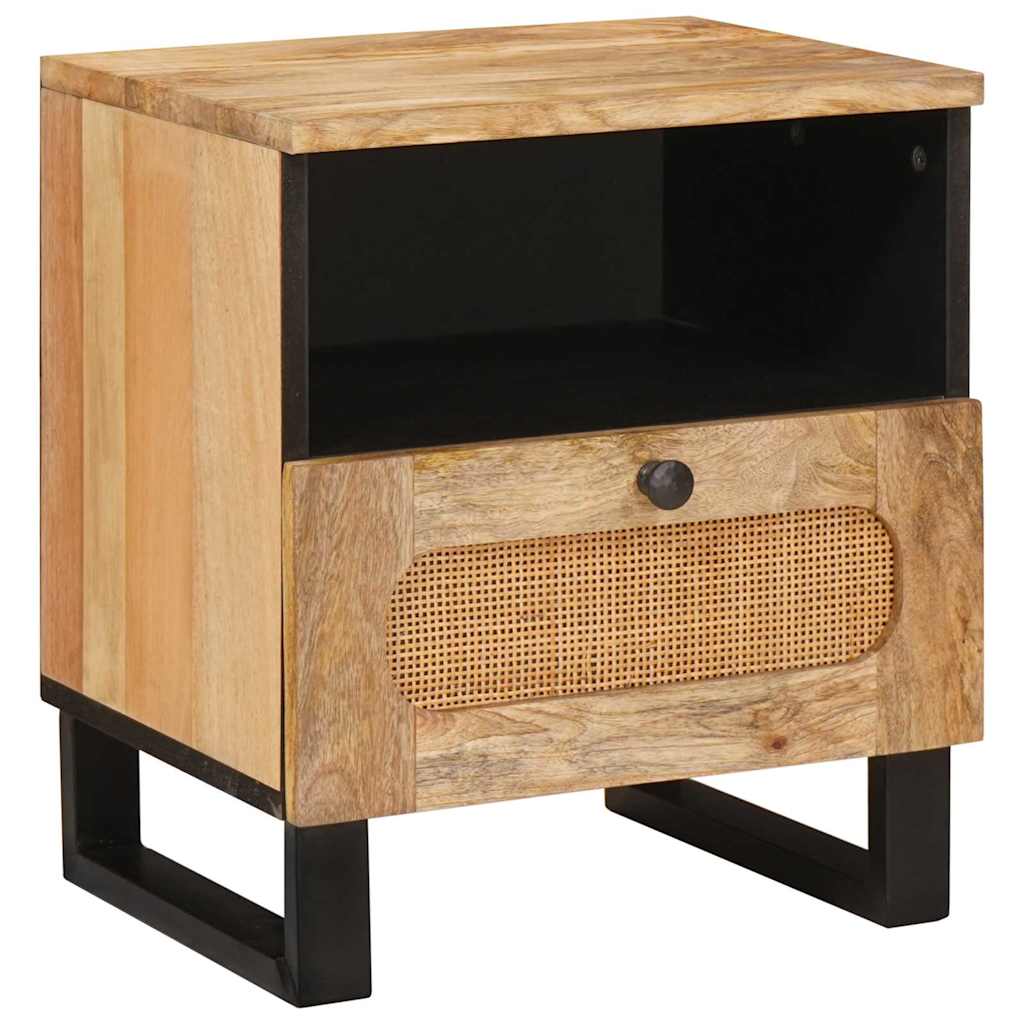 vidaXL Szafka Nocna 2 pcs Naturalny 40 x 33 x 46 cm Drewno z mango