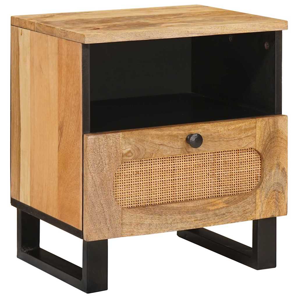 vidaXL Szafka Nocna 2 pcs Naturalny 40 x 33 x 46 cm Drewno z mango