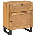 vidaXL Szafka Nocna Naturalny 50 x 33 x 60 cm Drewno z mango