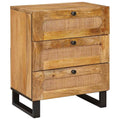 vidaXL Szafka Nocna Naturalny 50 x 33 x 62 cm Drewno z mango