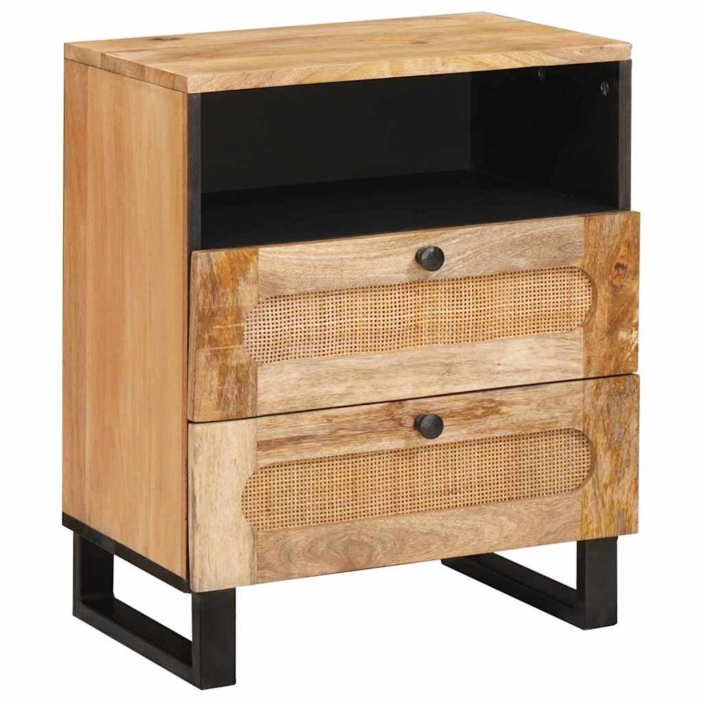 vidaXL Szafka Nocna Naturalny 50 x 33 x 62 cm Drewno z mango