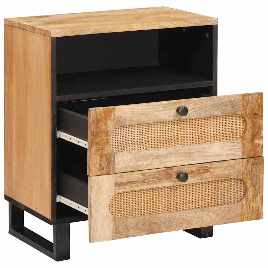 vidaXL Szafka Nocna Naturalny 50 x 33 x 62 cm Drewno z mango
