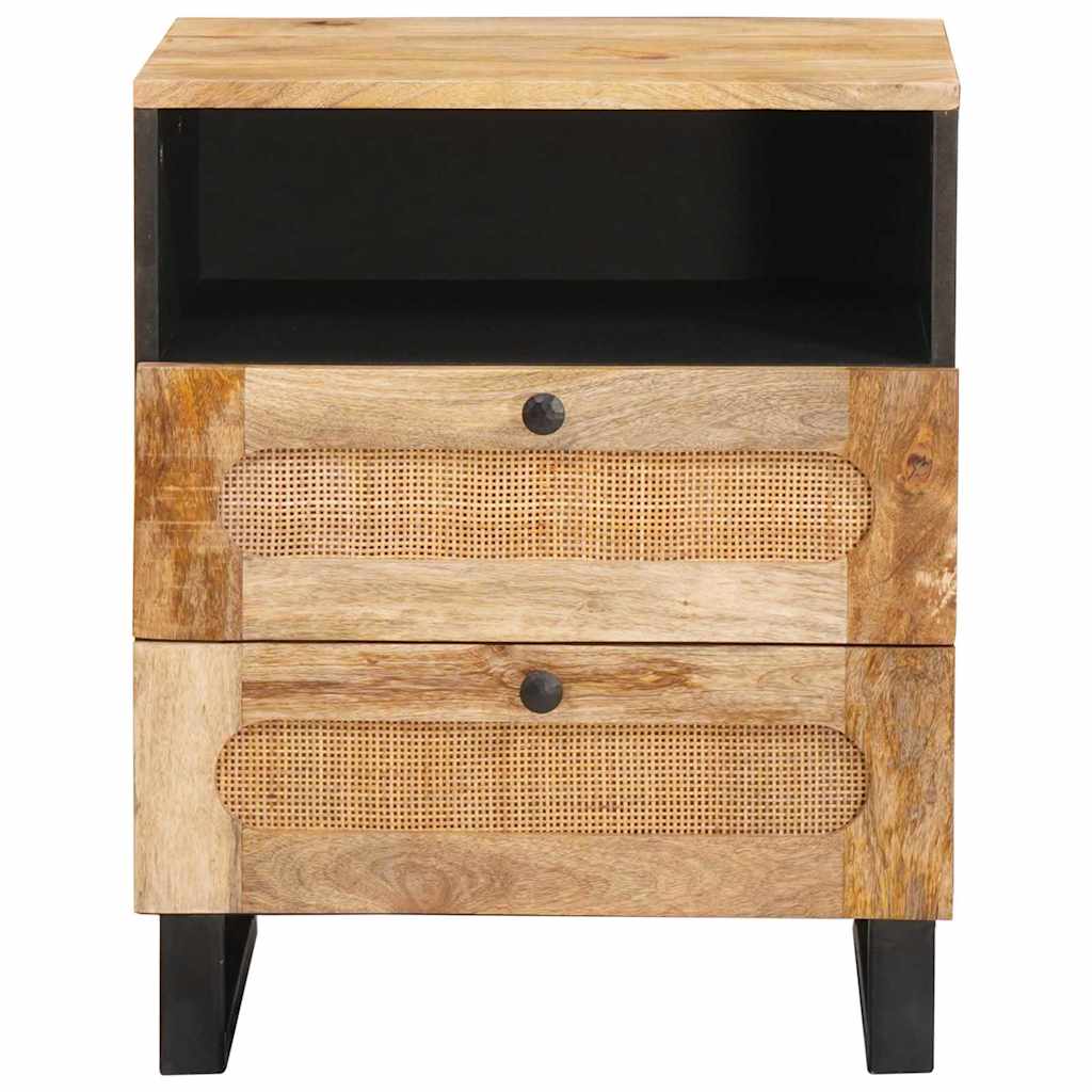 vidaXL Szafka Nocna Naturalny 50 x 33 x 62 cm Drewno z mango