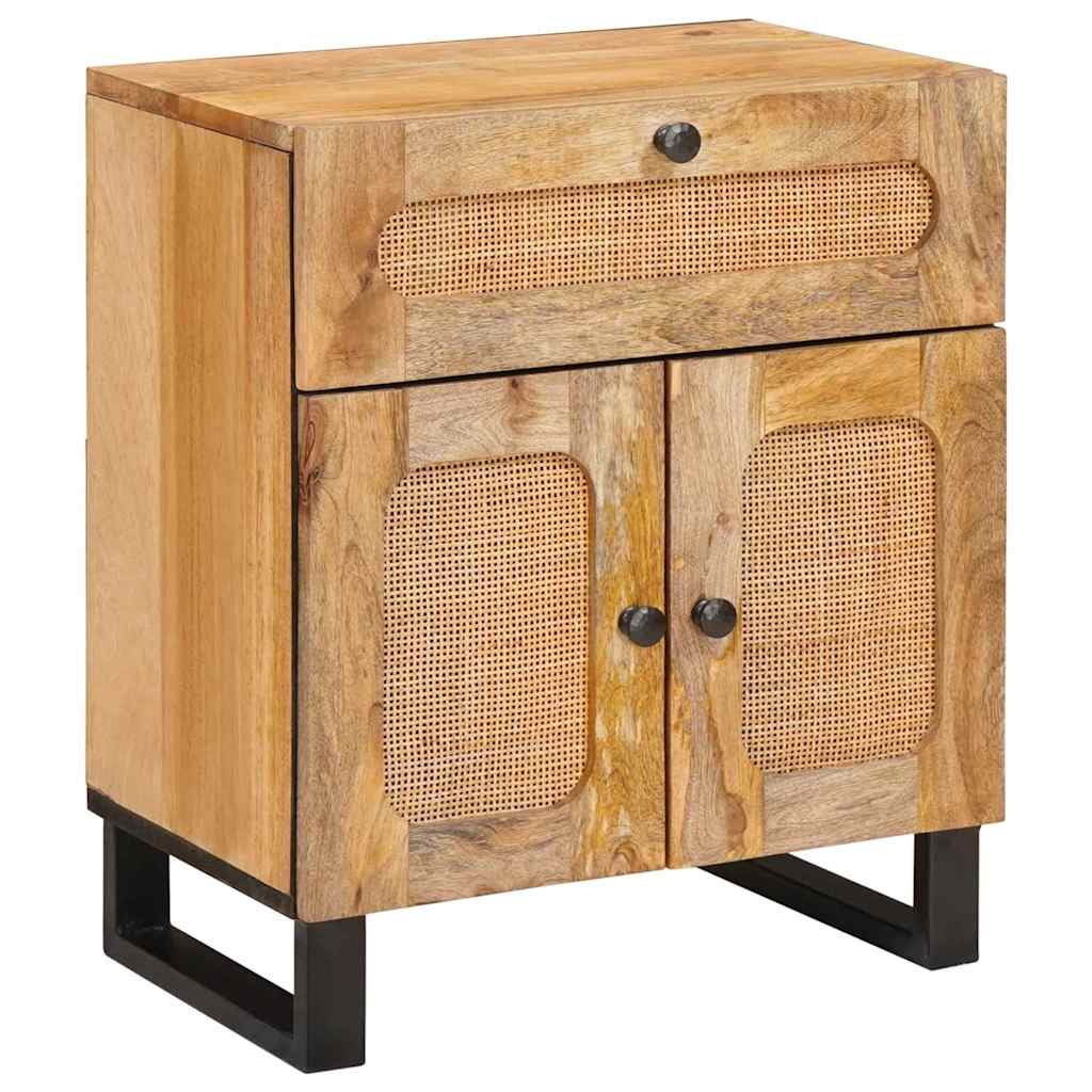 vidaXL Szafka Nocna Naturalny 50 x 33 x 60 cm Drewno z mango