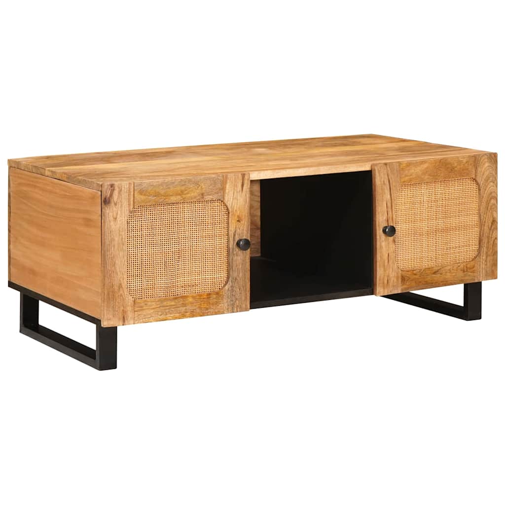 vidaXL Stolik kawowy Dąb rzemieślniczy 100 x 54 x 40 cm Drewno z mango