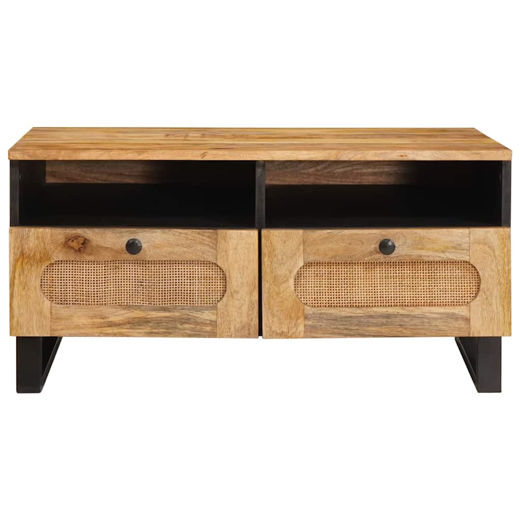 vidaXL Stolik kawowy Dąb rzemieślniczy 80 x 54 x 40 cm Drewno z mango