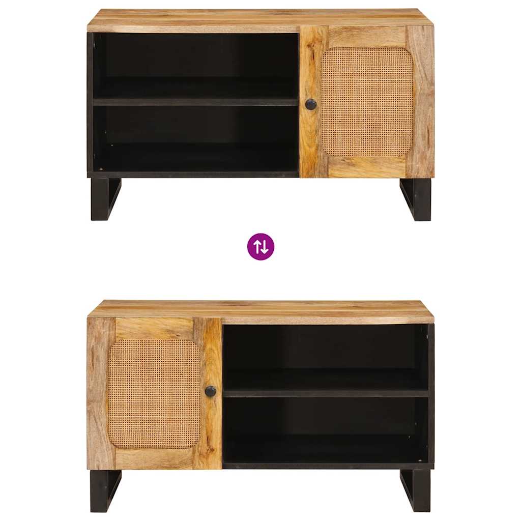 vidaXL Szafka pod telewizor Brązowy 80 x 33 x 46 cm Drewno z mango