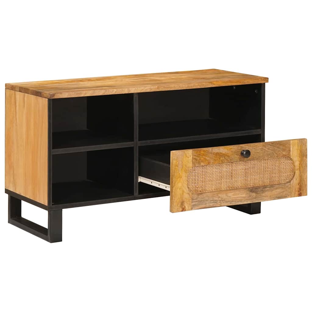 vidaXL Szafka pod telewizor Brązowy 80 x 33 x 46 cm Drewno z mango