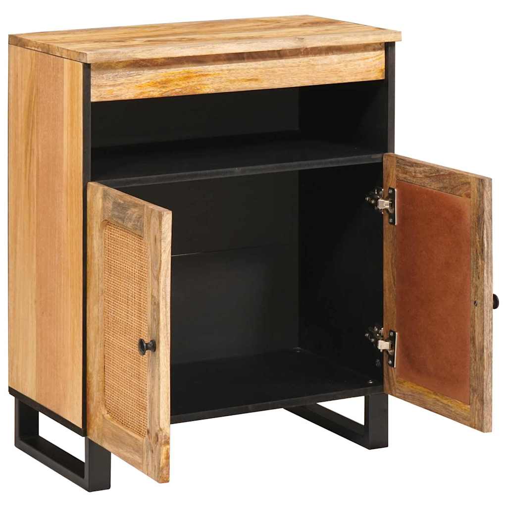 vidaXL Bufet z przechowywaniem Brązowy 60 x 33 x 75 cm Drewno z mango