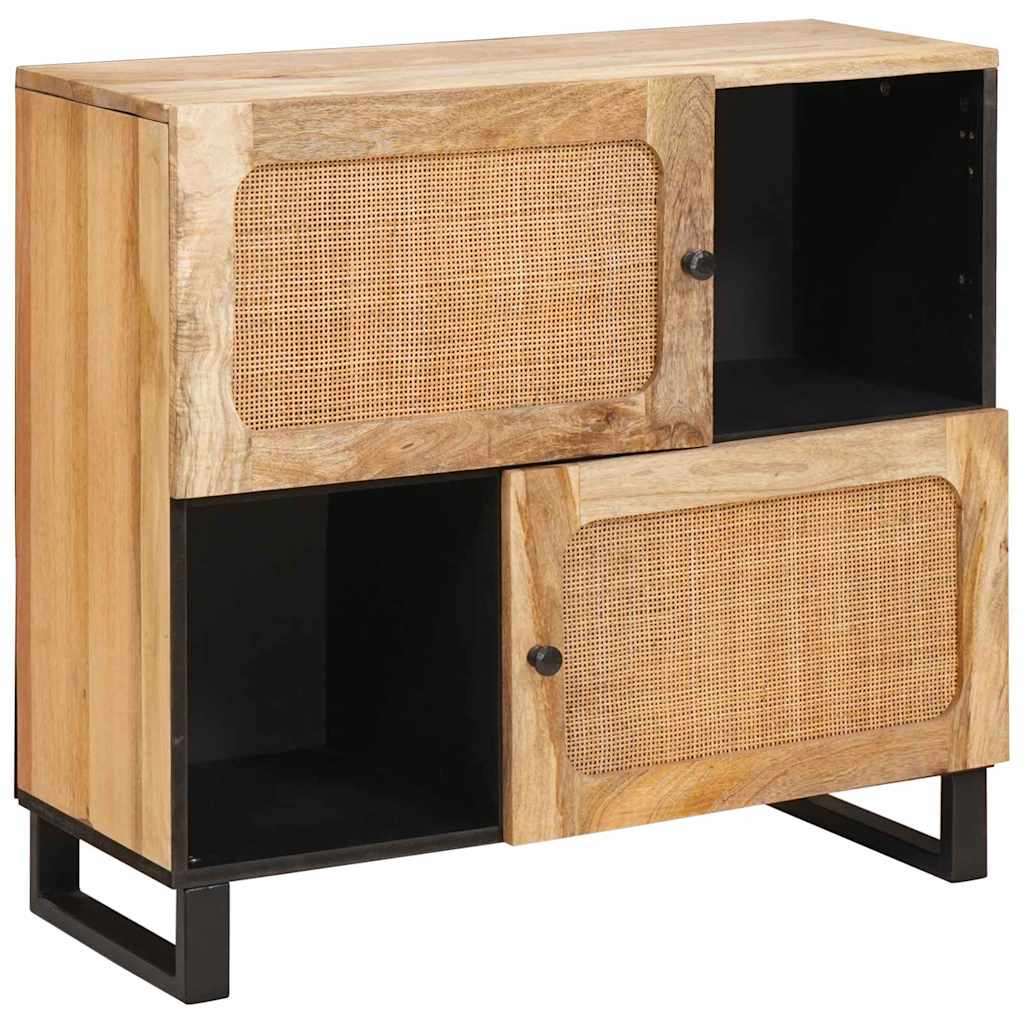 vidaXL Bufet z przechowywaniem Brązowy 80 x 33 x 75 cm Drewno z mango