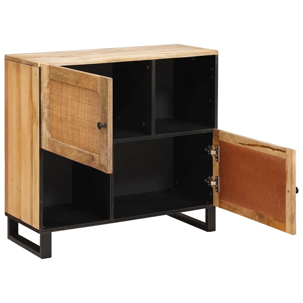 vidaXL Bufet z przechowywaniem Brązowy 80 x 33 x 75 cm Drewno z mango