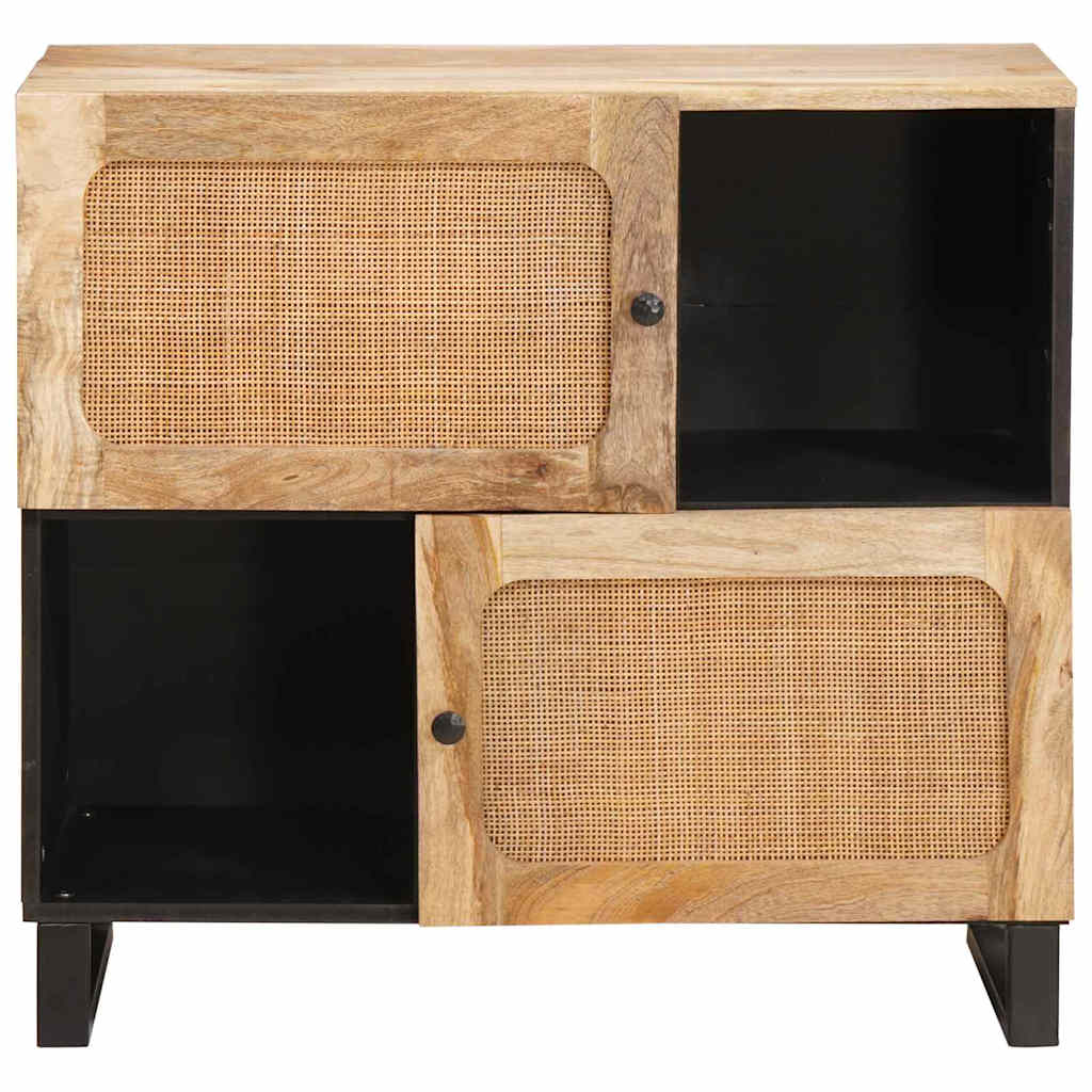 vidaXL Bufet z przechowywaniem Brązowy 80 x 33 x 75 cm Drewno z mango