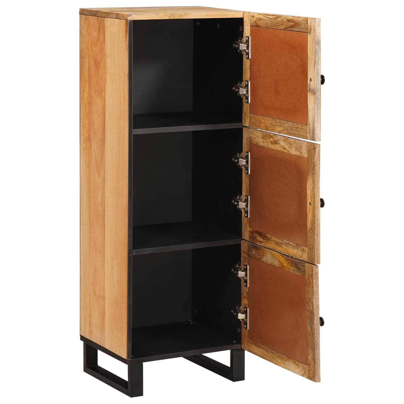 vidaXL Highboard z drzwiami Brązowy 90 x 33 x 75 cm Drewno z mango