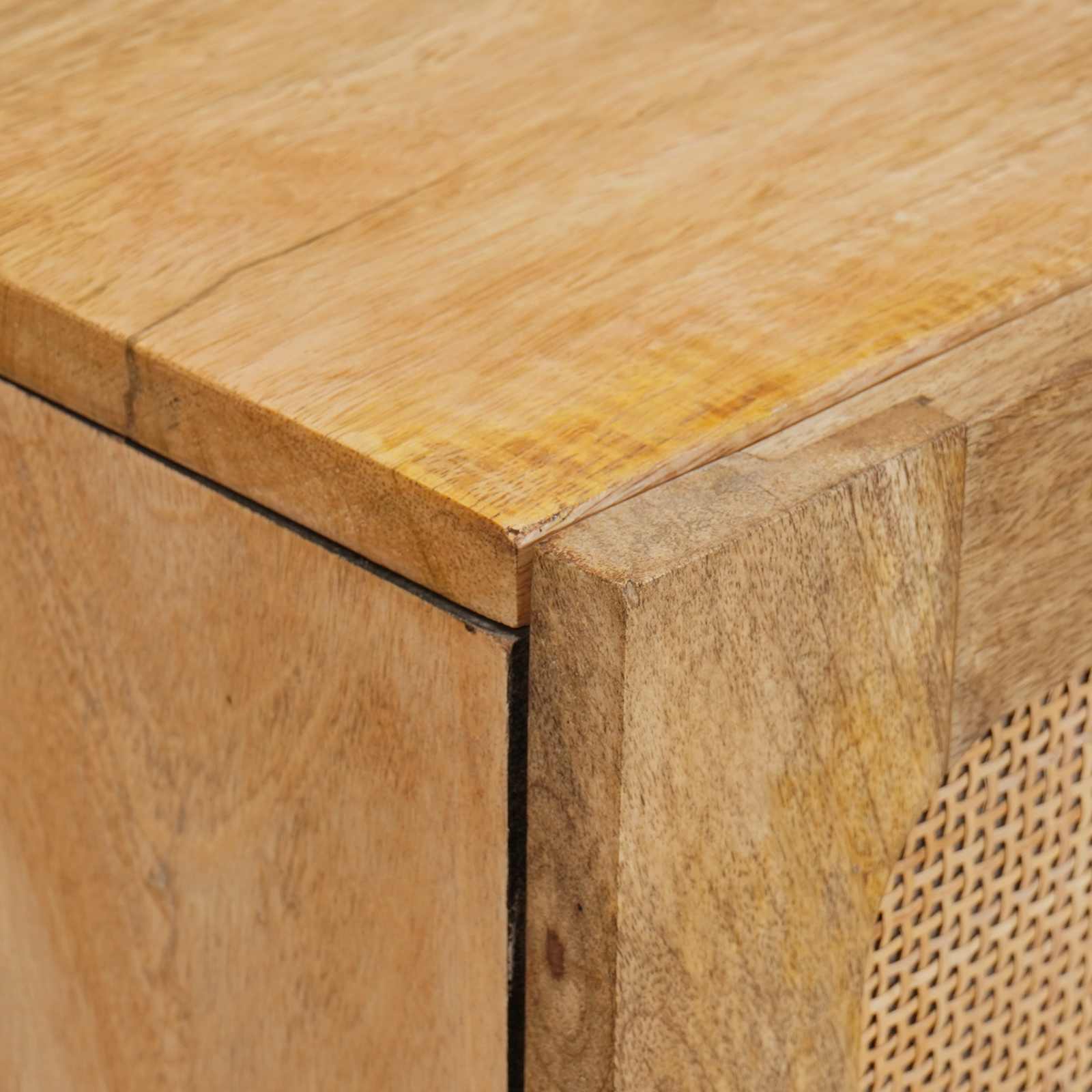 vidaXL Highboard z szufladą Brązowy 40 x 33 x 110 cm Drewno z mango