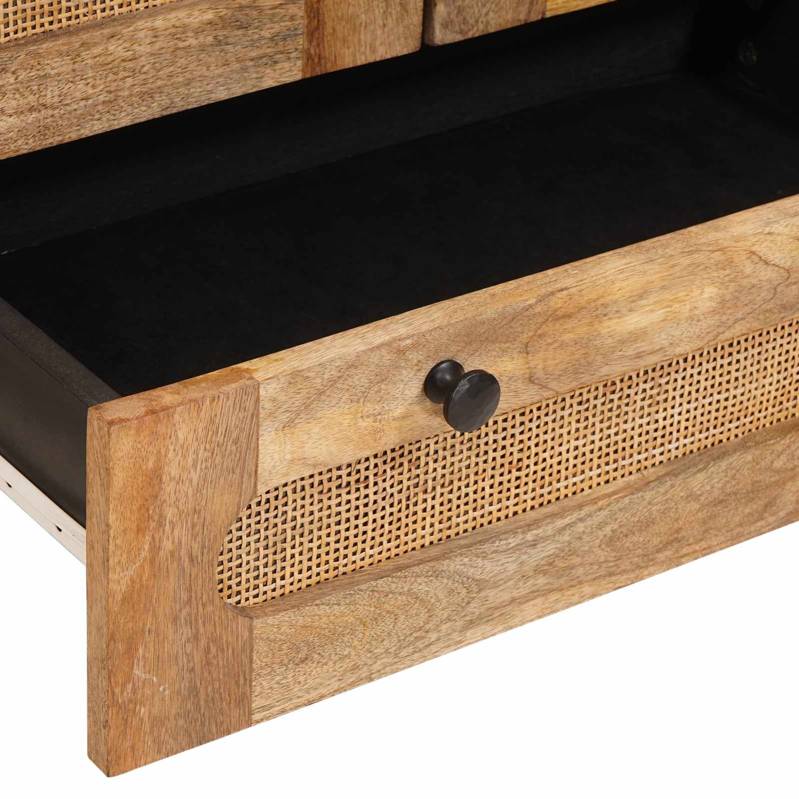 vidaXL Highboard z szufladą Brązowy 40 x 33 x 110 cm Drewno z mango
