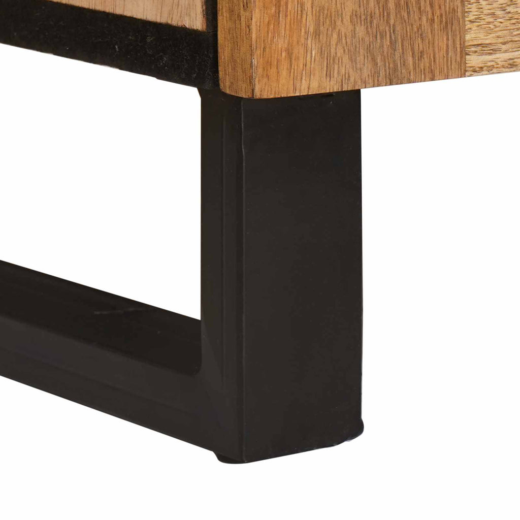 vidaXL Highboard z szufladą Brązowy 40 x 33 x 110 cm Drewno z mango