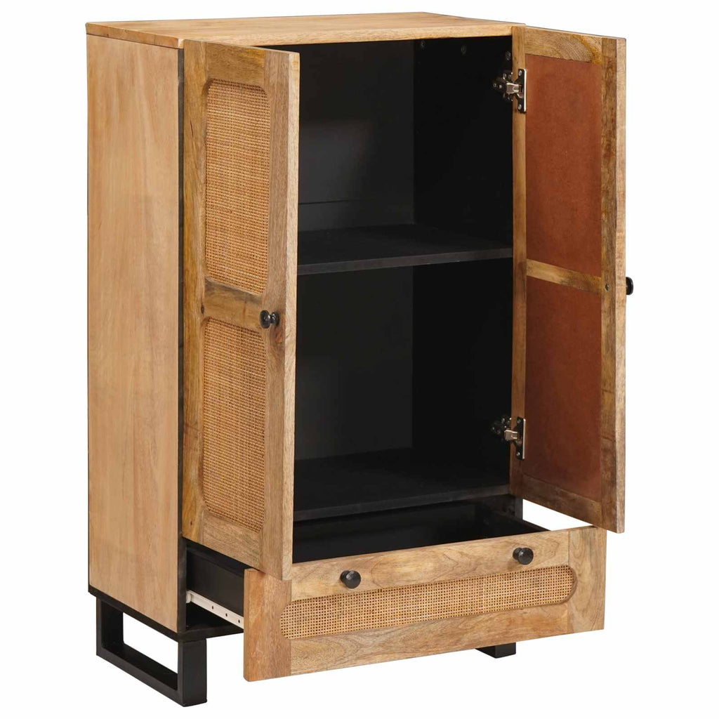vidaXL Highboard z szufladą Brązowy 40 x 33 x 110 cm Drewno z mango