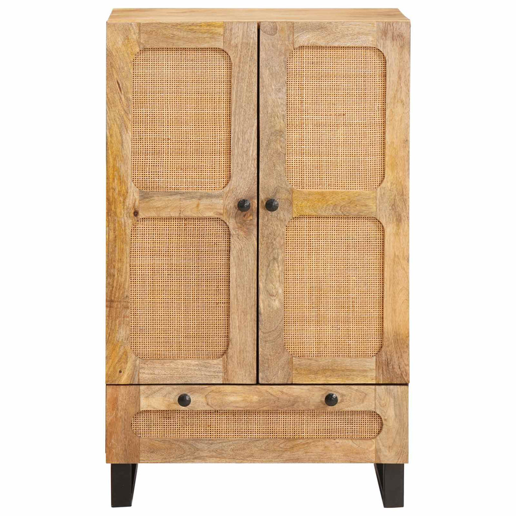 vidaXL Highboard z szufladą Brązowy 40 x 33 x 110 cm Drewno z mango