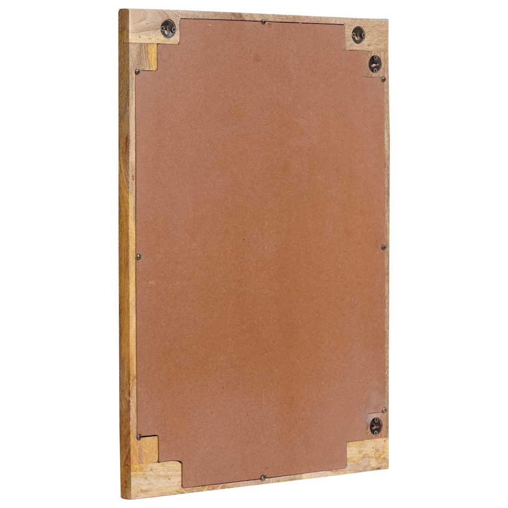 vidaXL Lustro łazienkowe Brązowy 50 x 2,5 x 70 cm Drewno z mango