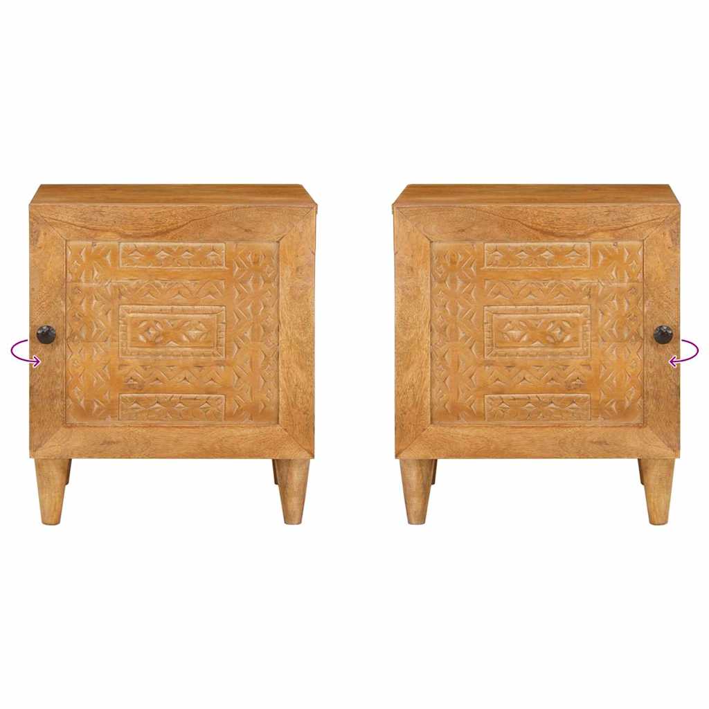 vidaXL Szafka Nocna 2 pcs Jasny Brąz 80 x 50 x 40 cm