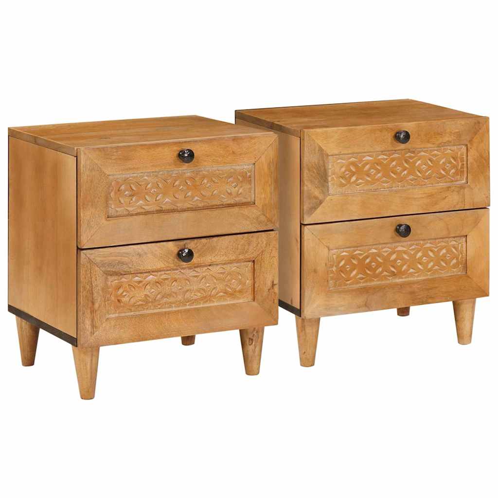 vidaXL Szafka Nocna 2 pcs Jasny Brąz 40 x 33 x 46 cm